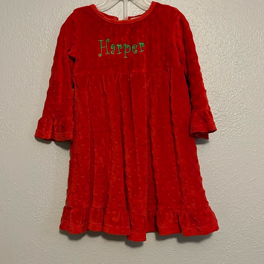 Personalized “Harper” Christmas Dress. Boutique Brand.